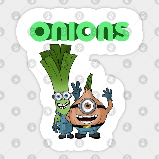 Onions Sticker by TheD33J